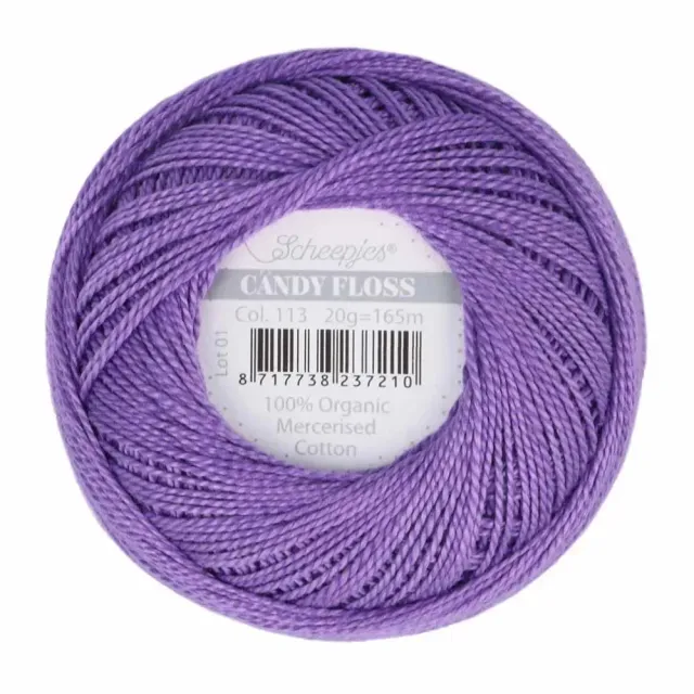 Scheepjes Candy Floss borduurkatoen violet 20 gram