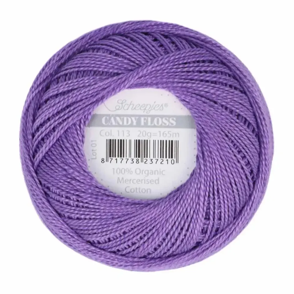 Scheepjes Candy Floss borduurkatoen violet 20 gram