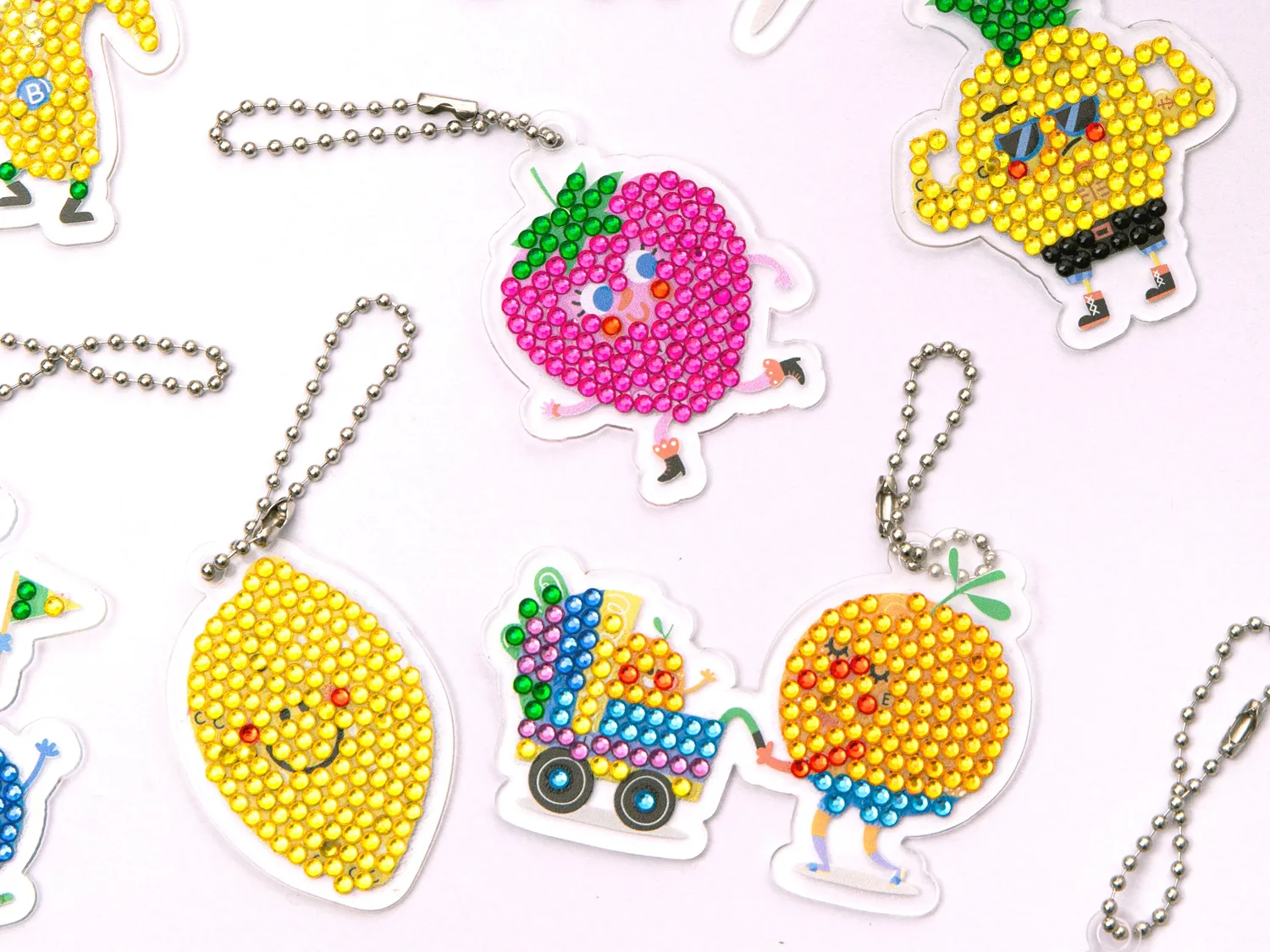 La Petite Epicerie Diamond Painting Kids sleutelhangers fruit 10 stuks