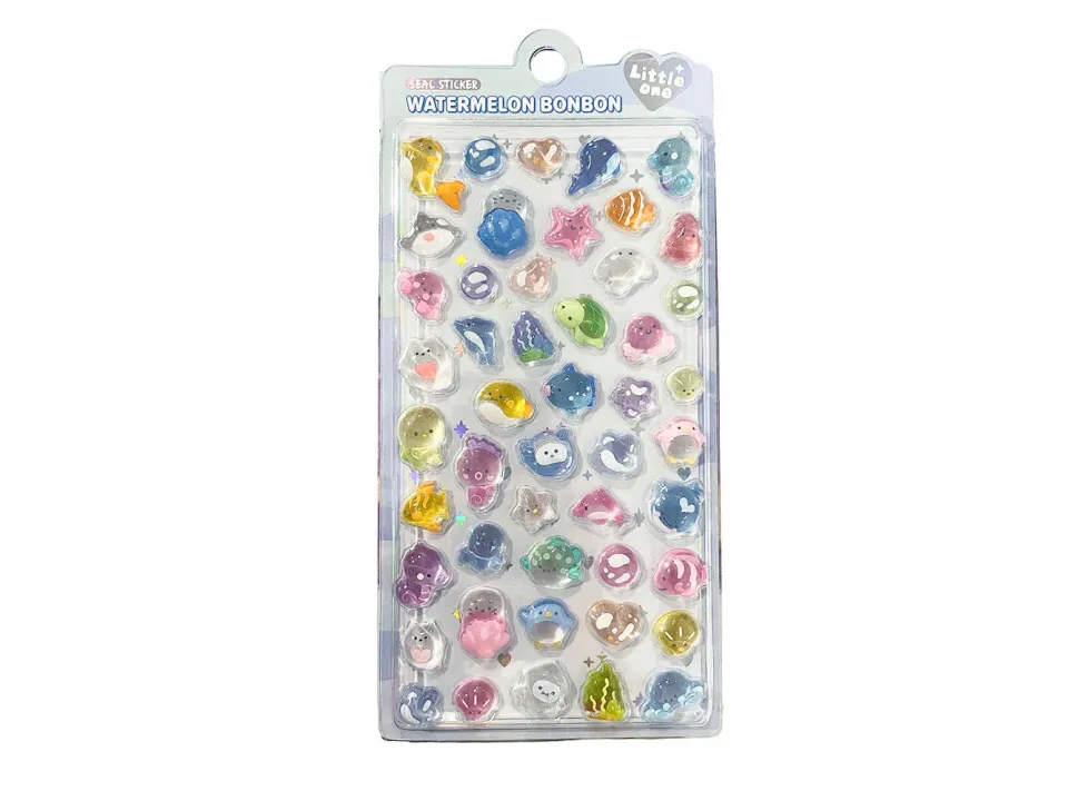 Watermelon Bonbon Zeedieren 3D stickers maritiem