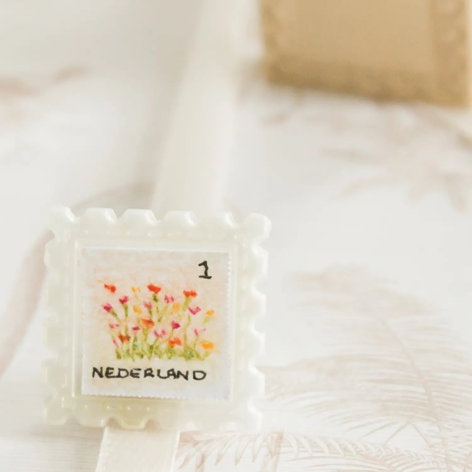 Jessy at Sea Frame Square wax zegelstempel 22 mm