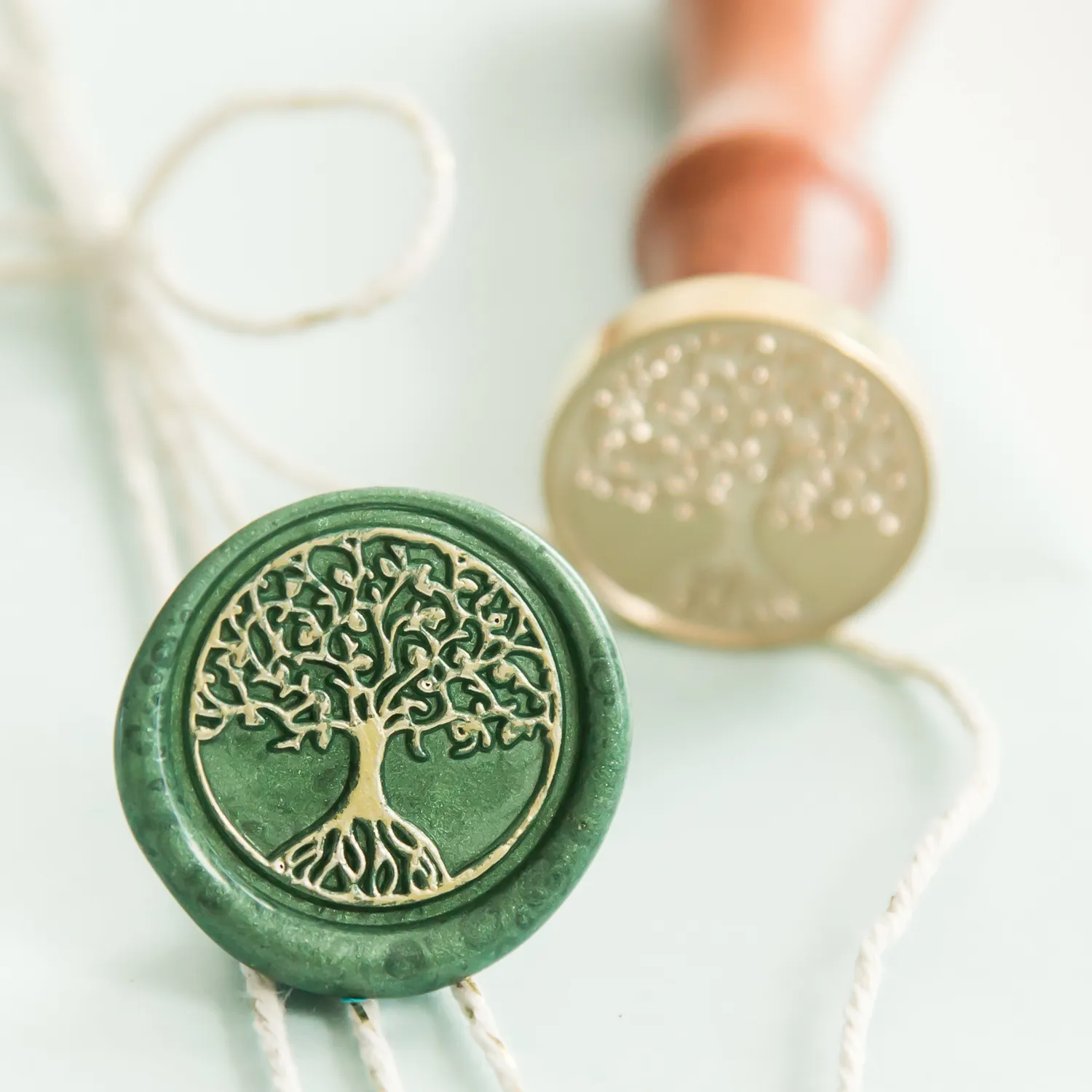 Jessy at Sea Tree of Life wax stempel 25 mm boom