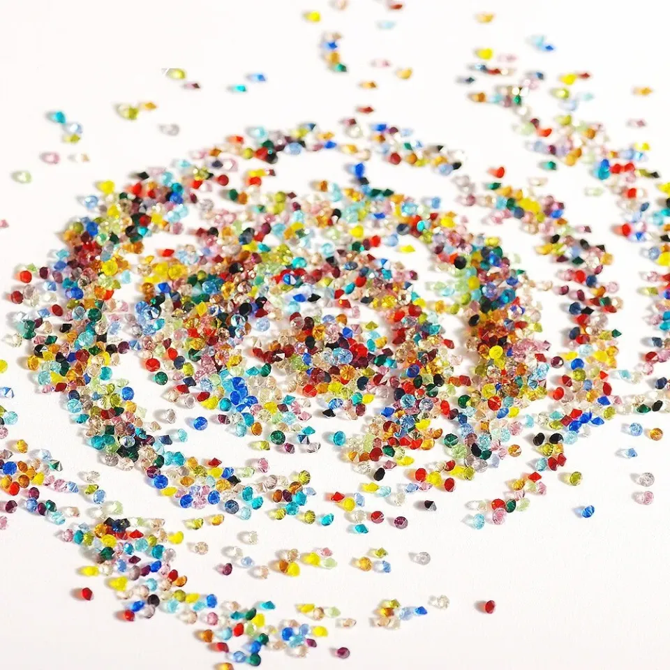 Bijounique Diamant steentjes XS zakje 1440 stuks multicolor