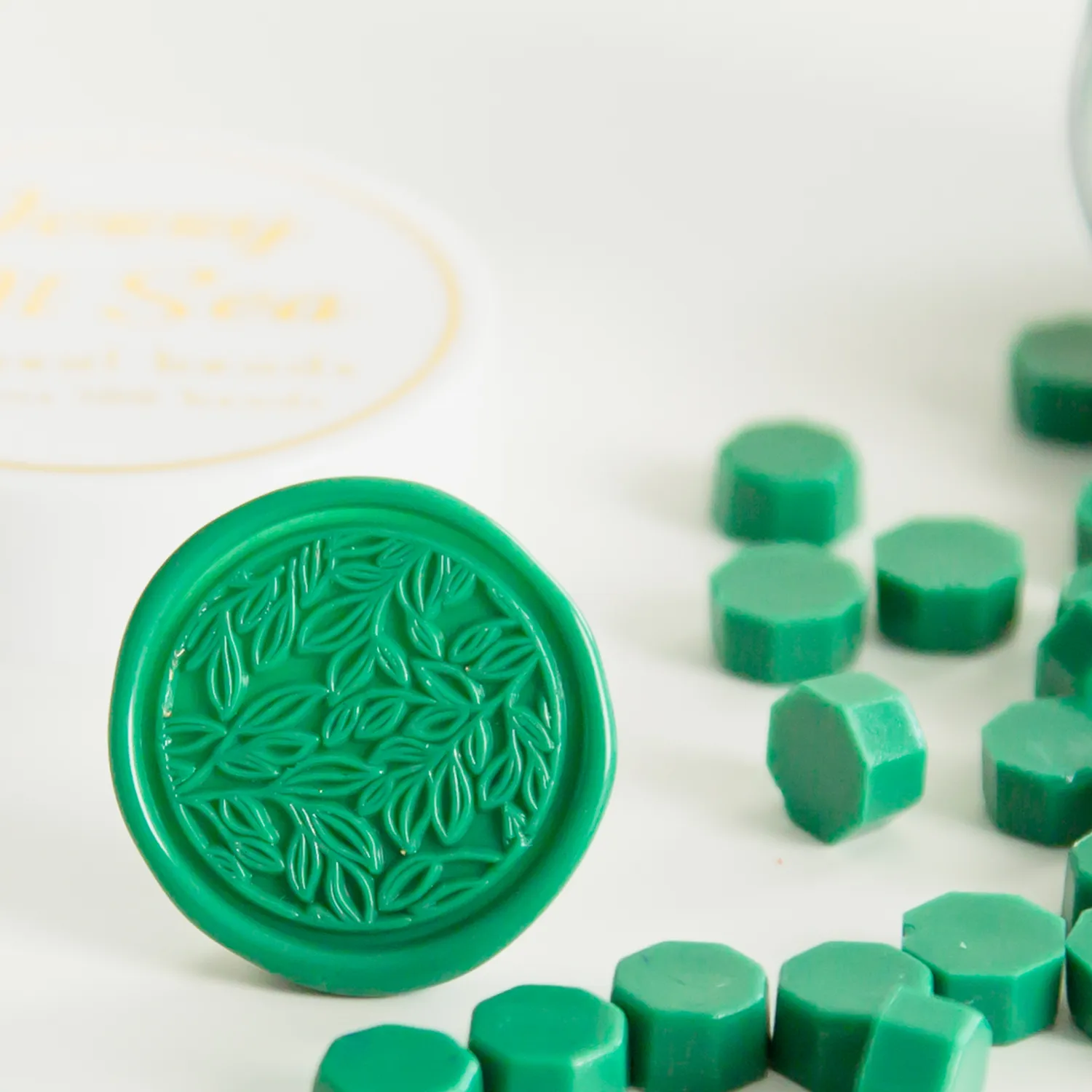 Jessy at Sea Forest Green zegellak 100 kralen