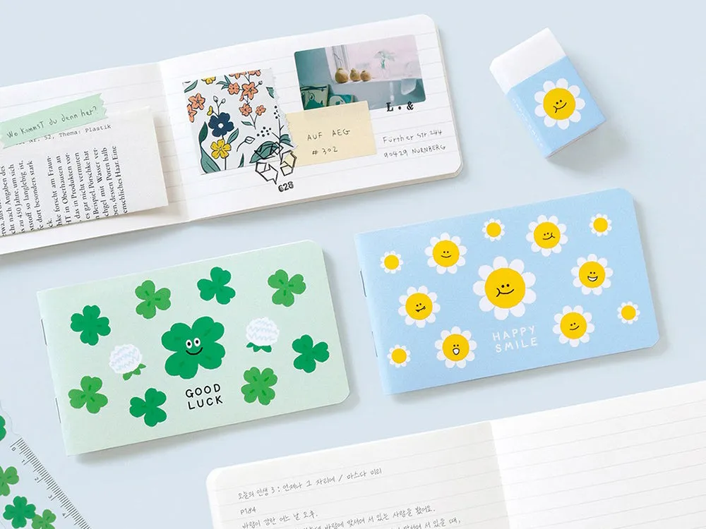 La Petite Epicerie Smile Happy notitieboekje bloemen pocket