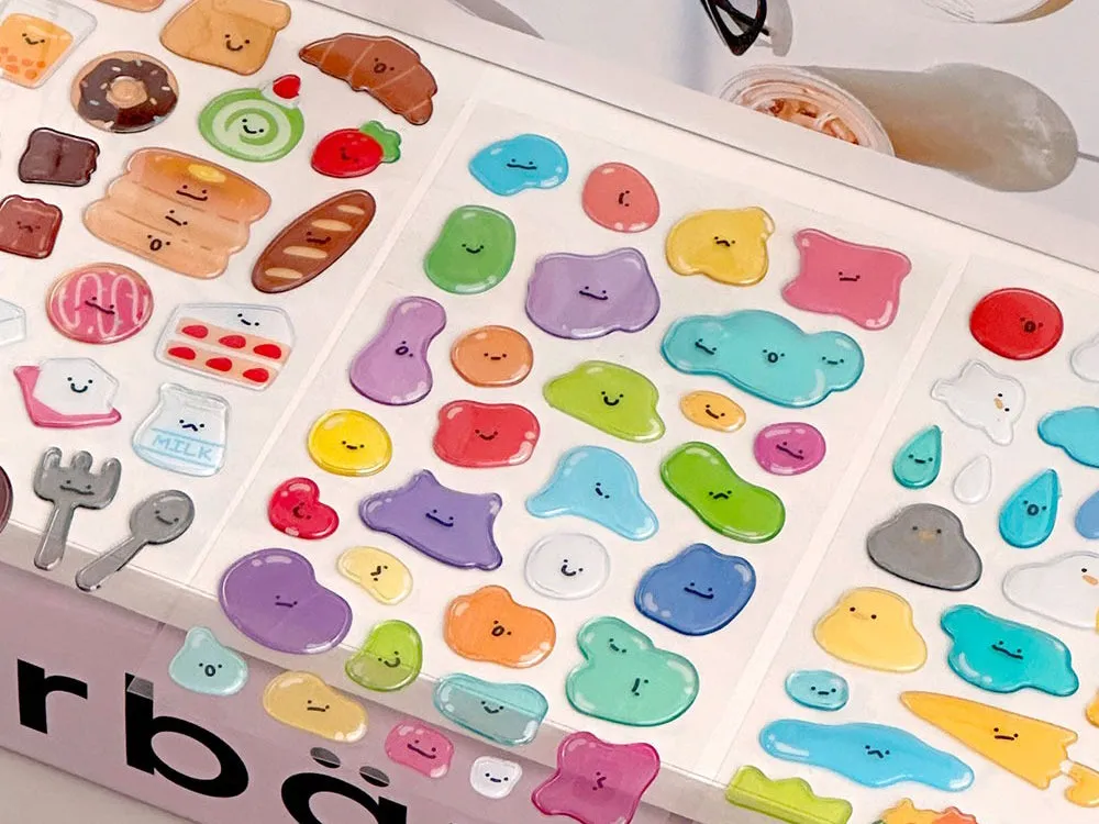 La Petite Epicerie Taches vinyl stickers dik gekleurd