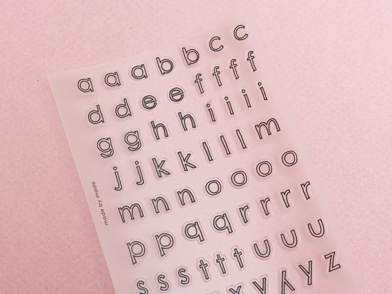 La Petite Epicerie letters stickers zwarte contouren