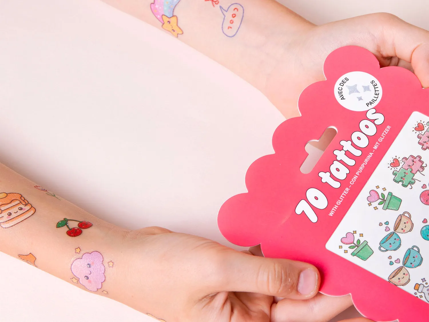 La Petite Epicerie Best Friends glitter tattoos kids 70 stuks