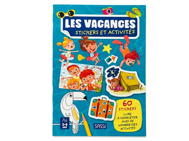 La Petite Epicerie Les vacances stickerboek 60 stickers 3-6 jaar