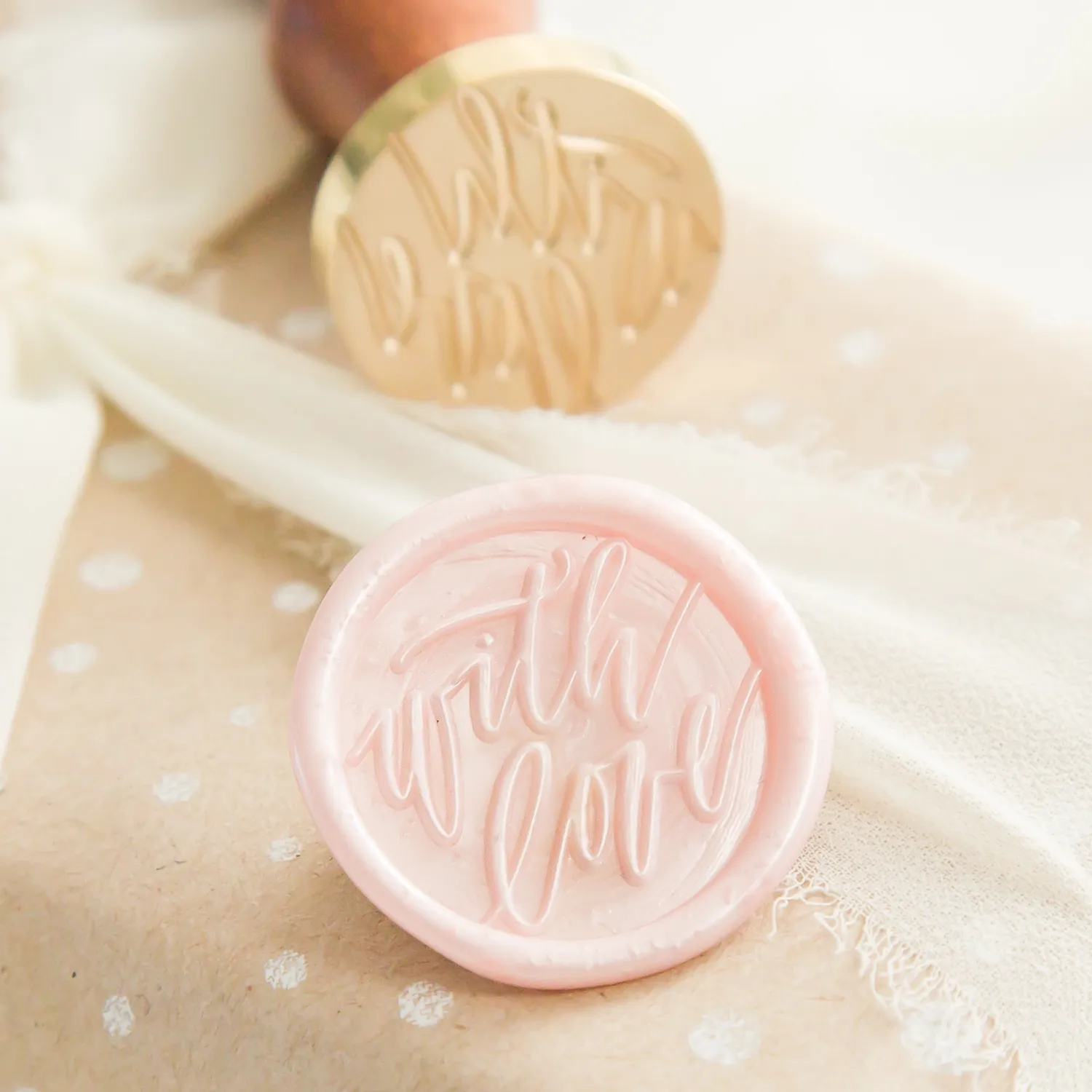 Jessy at Sea With Love wax stempel 25 mm hart