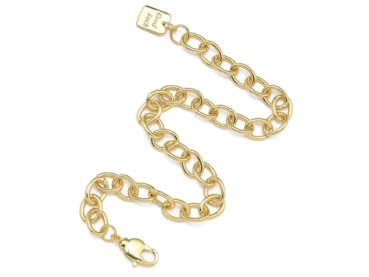 La Petite Epicerie gourmette armband verguld schakelketting 21 cm