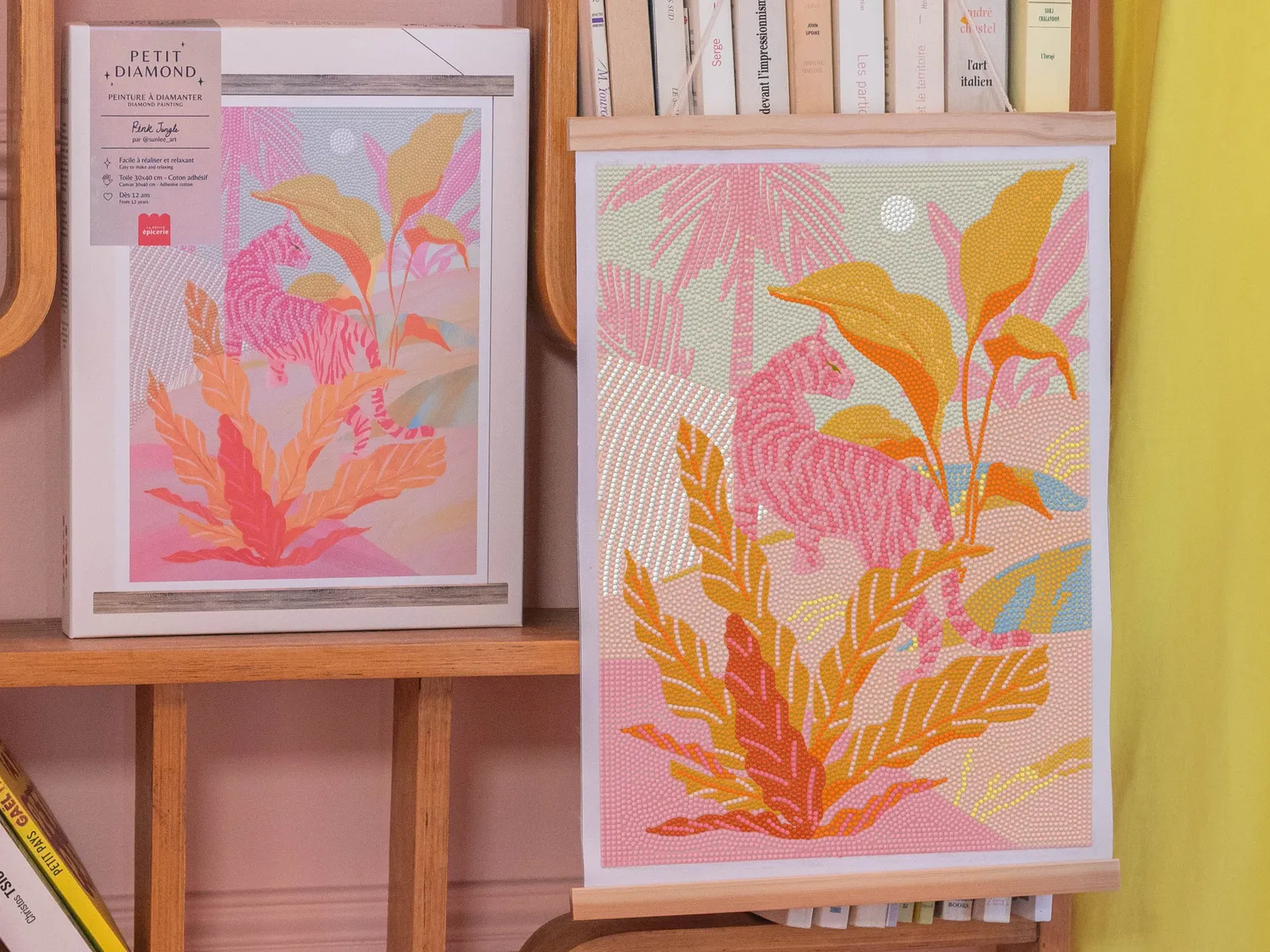 Petit Diamond Pink Jungle diamond painting tijger