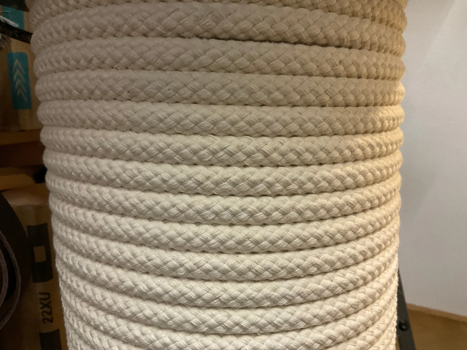 Leather House Flexible Core Rope koord 12mm wit 1 meter