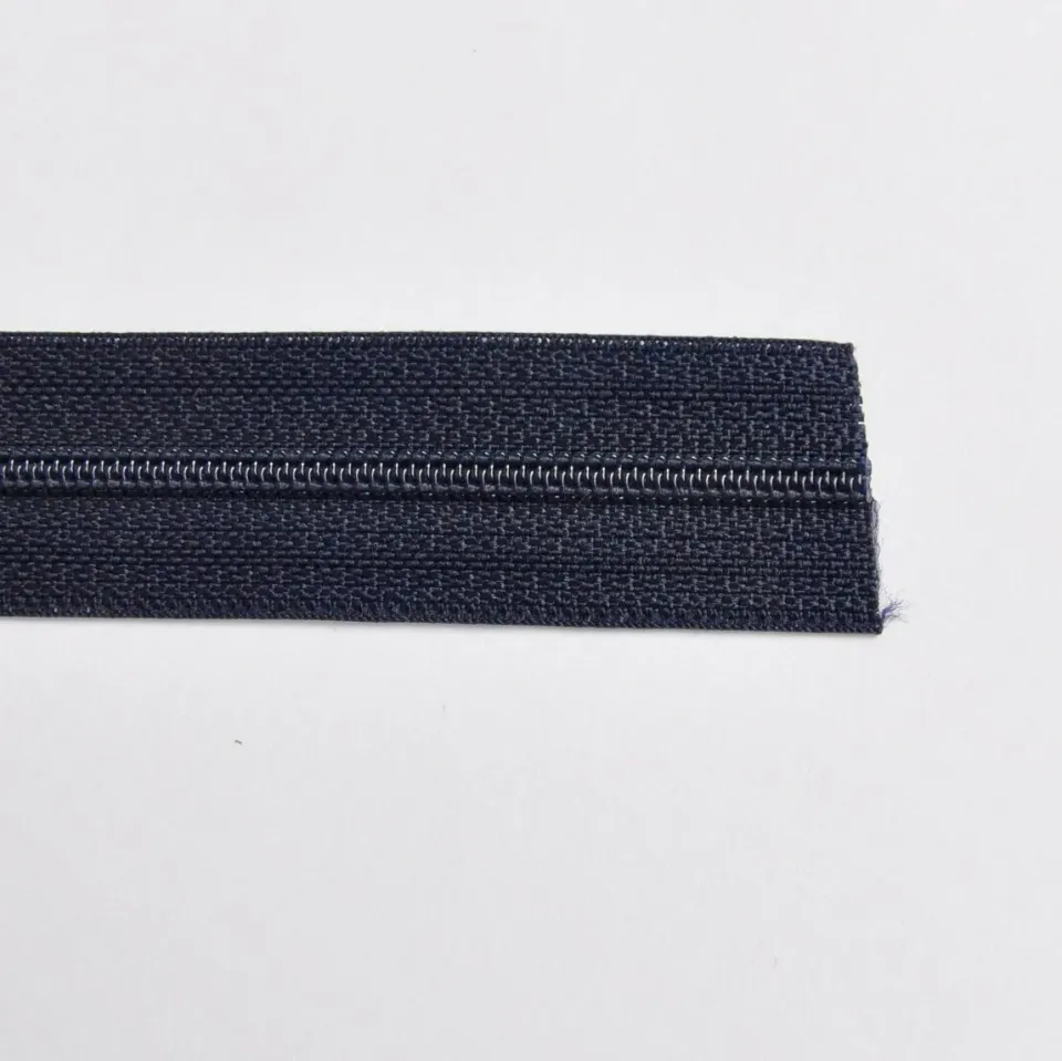 Leather House Dark Blue 4mm rits nylon donkerblauw per meter