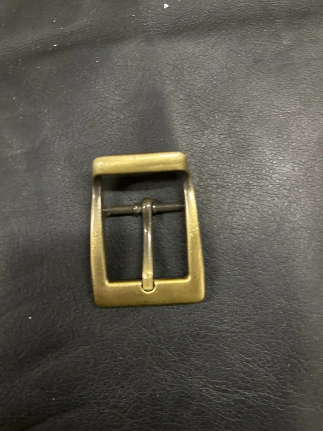 Leather House Brass 25 mm gesp oud goud metaal