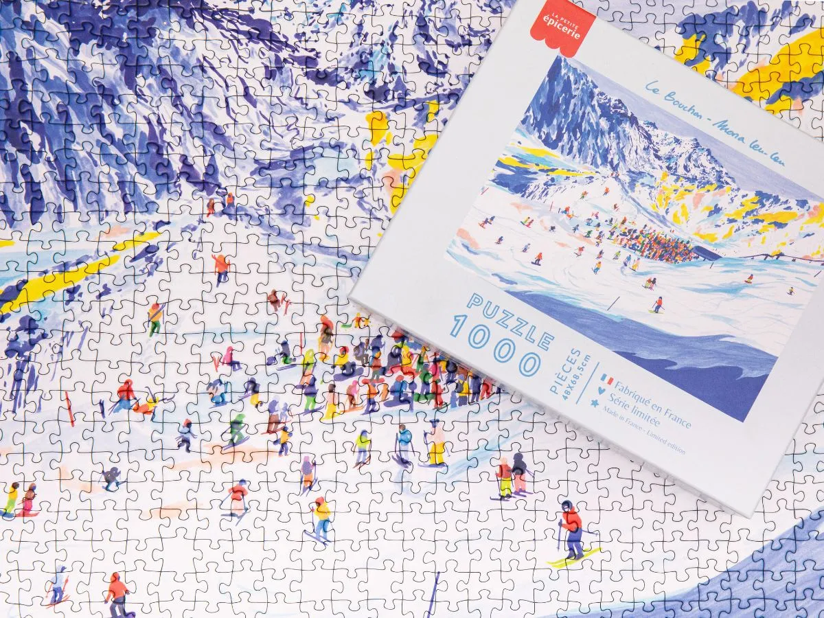 La Petite Epicerie Le Bouchon puzzel 1000 stukjes ski