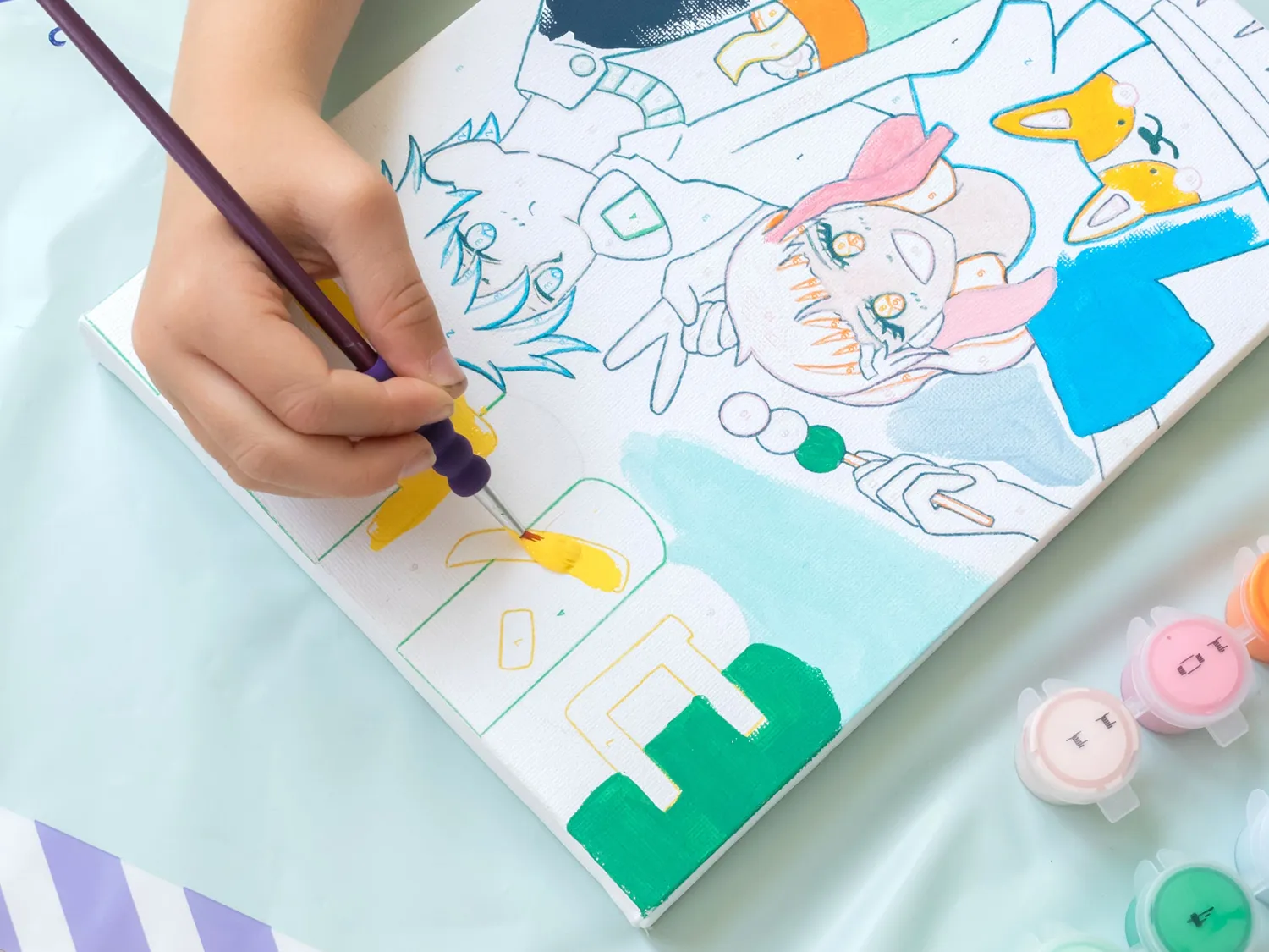 La Petite Epicerie Petit Pinceau Kids Konbini schilderen op nummer