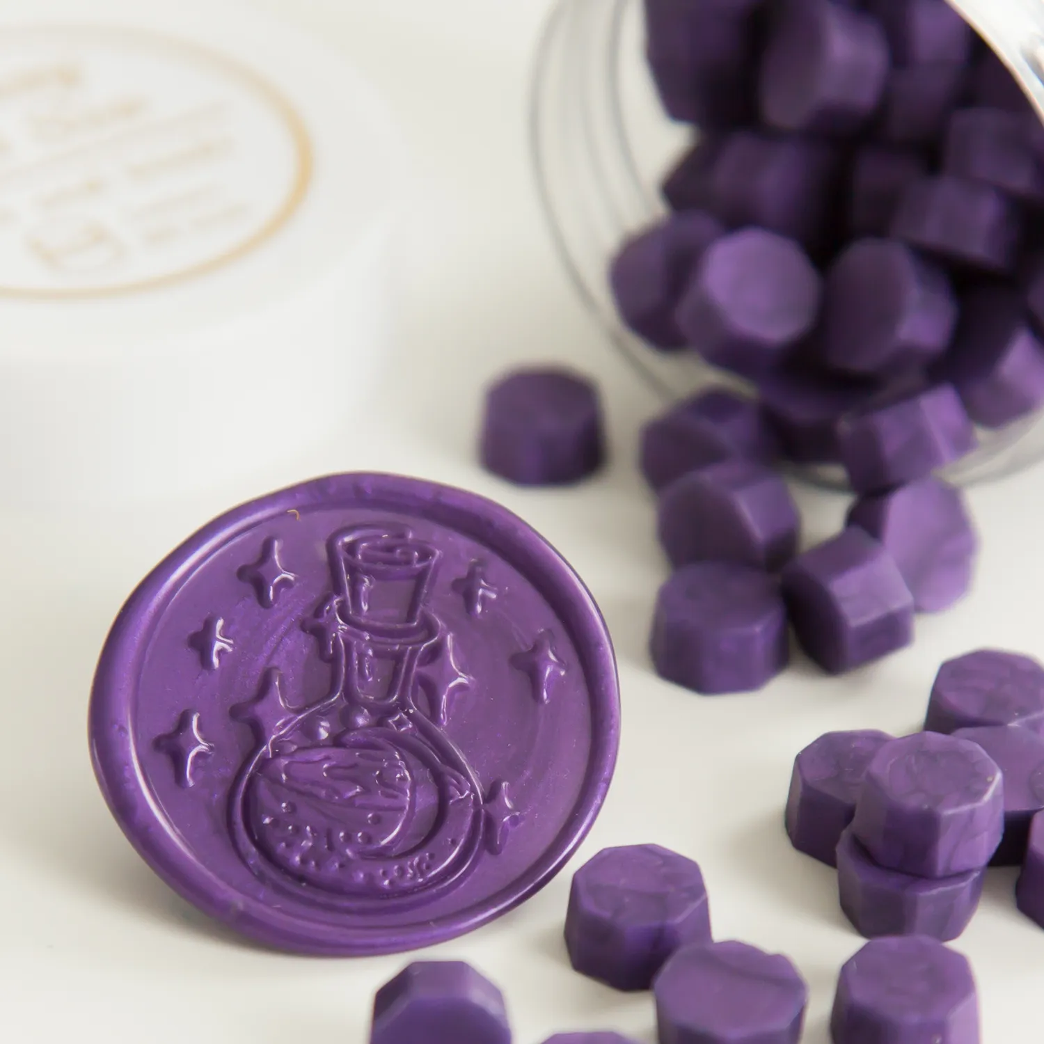 Jessy at Sea Purple zegelwas paars 100 stuks