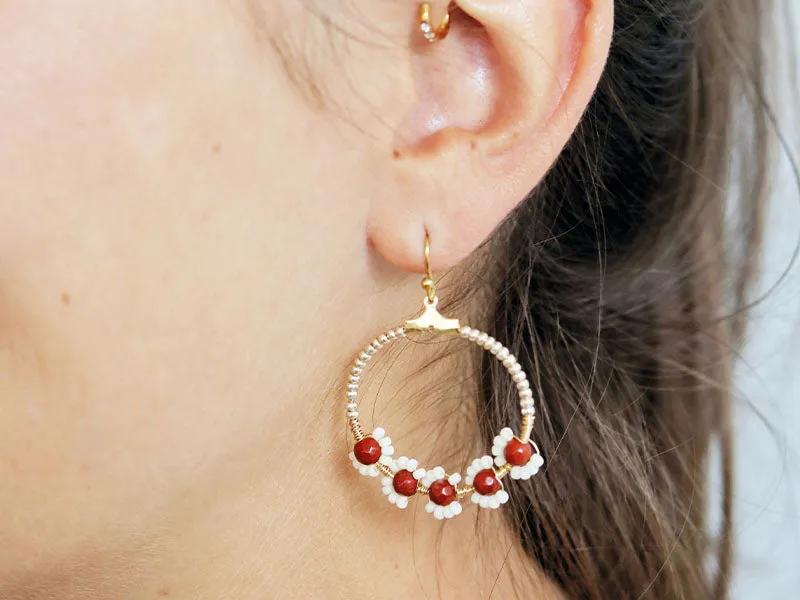 La Petite Epicerie MKMI rocailles DIY kit kralen rood parure