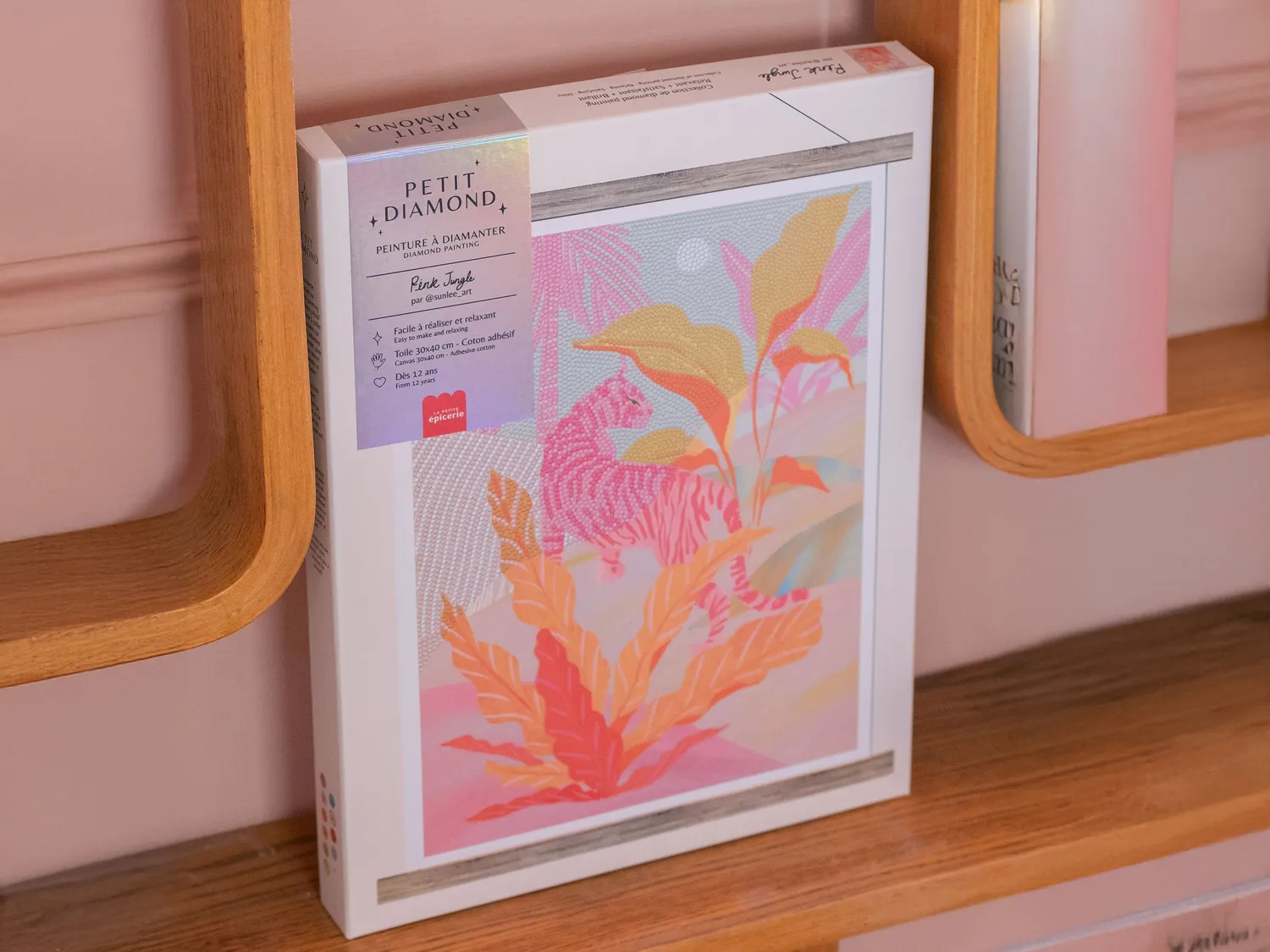 Petit Diamond Pink Jungle diamond painting tijger