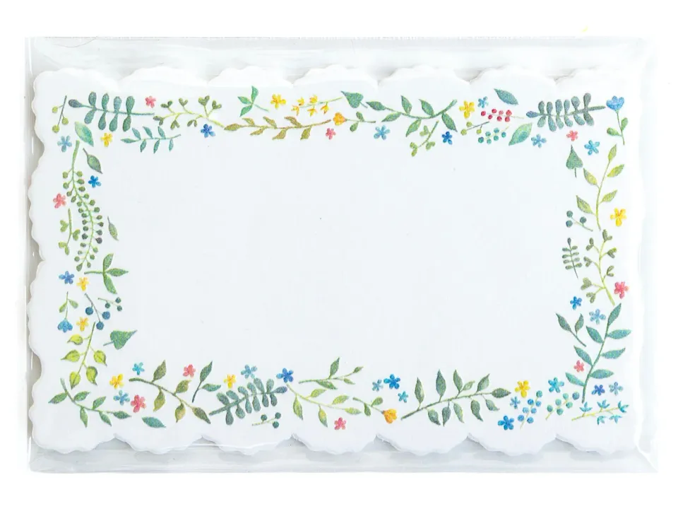 La Petite Epicerie Tags rechthoekig bloemen papier