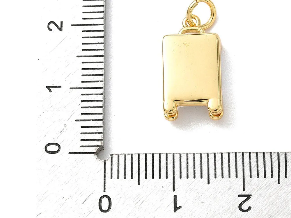 La Petite Epicerie valies bedel wit goud 18k emaille