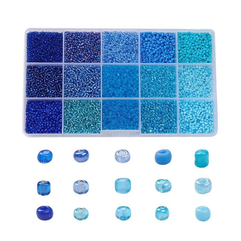 La Petite Epicerie 15 nuances bleues rocailles kralen blauw 2,5 mm