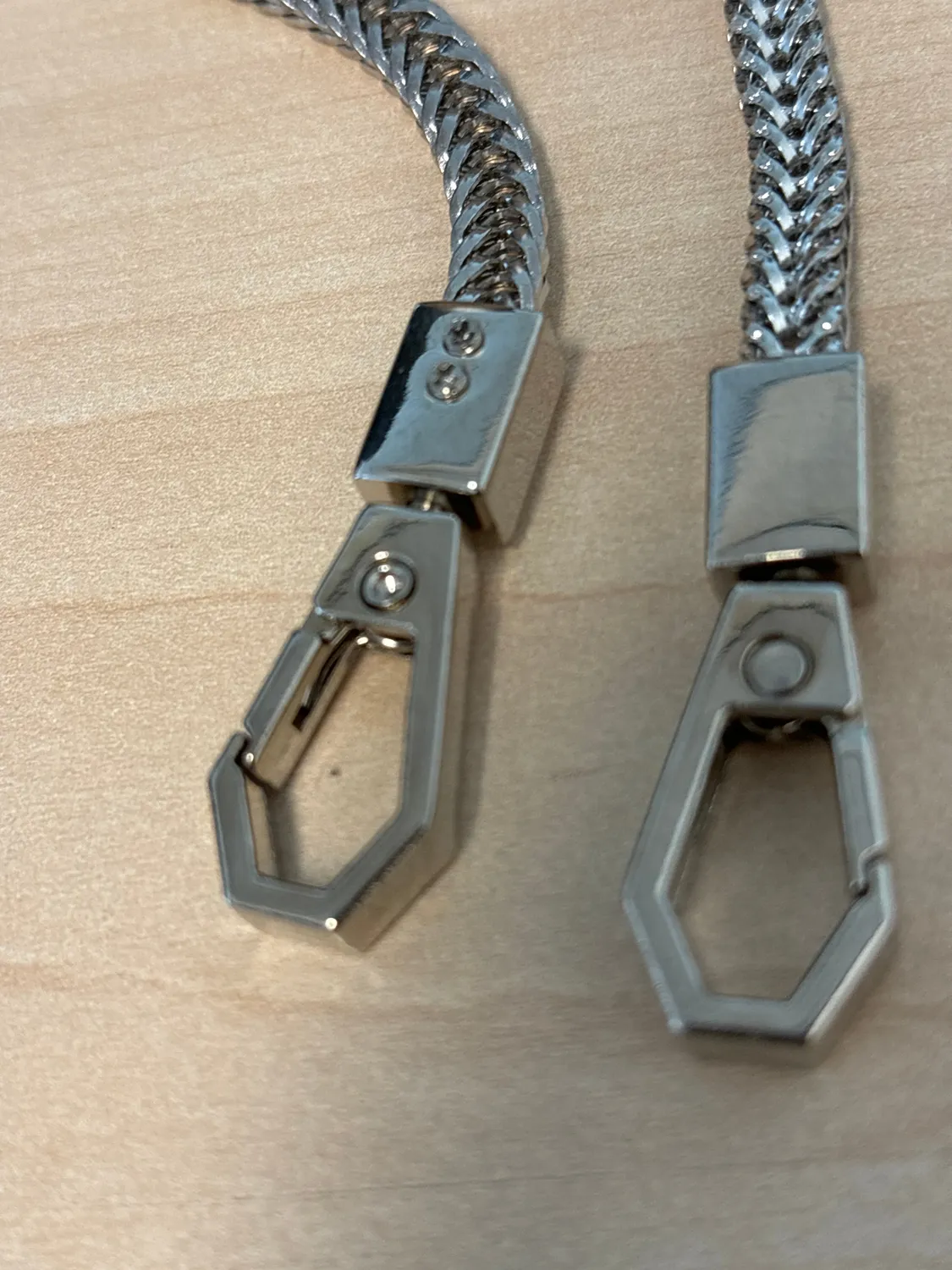Leather House Portemonneeketting 14cm Zilver