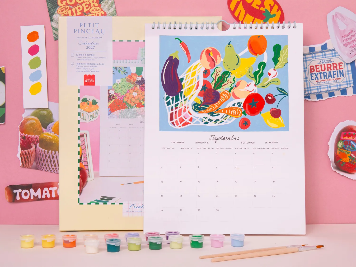 La Petite Epicerie Petit Pinceau 2027 schilderkalender fruit