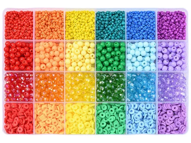 La Petite Epicerie 4300 kralenset box 6 kleuren kunststof