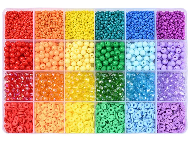 La Petite Epicerie 4300 kralenset box 6 kleuren kunststof