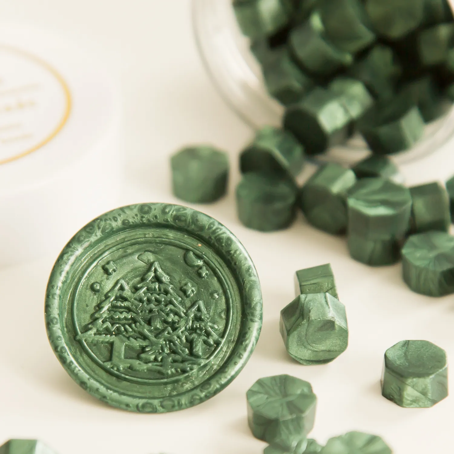 Jessy at Sea Sealing Wax zegelwas donkergroen 100 stuks
