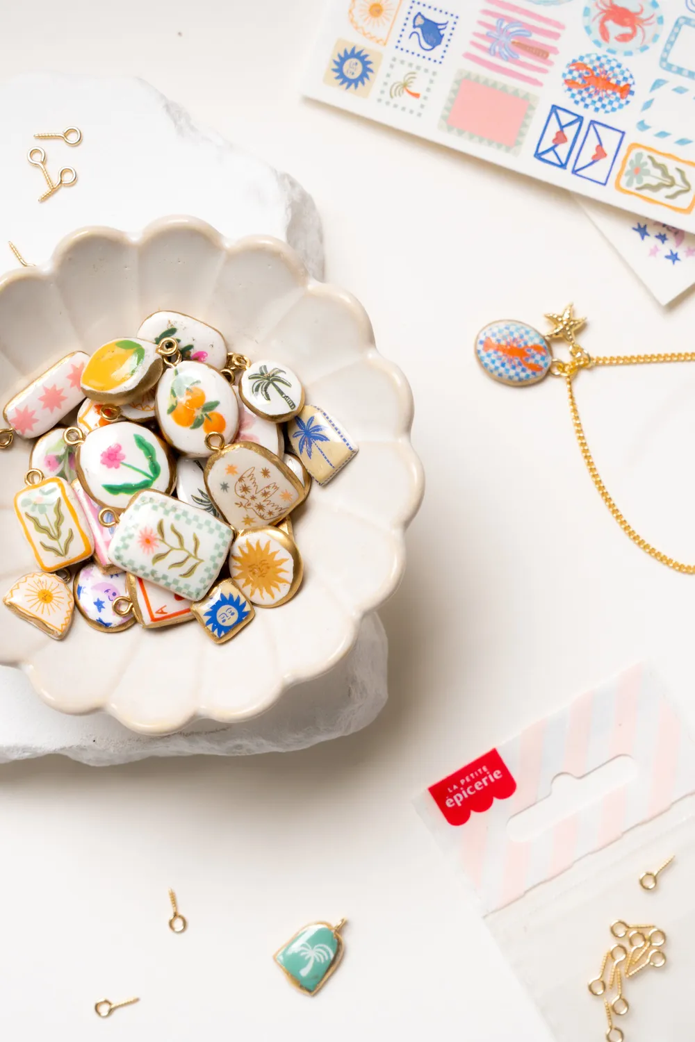 La Petite Epicerie DIY kit getatoeëerde sieraden keramiek
