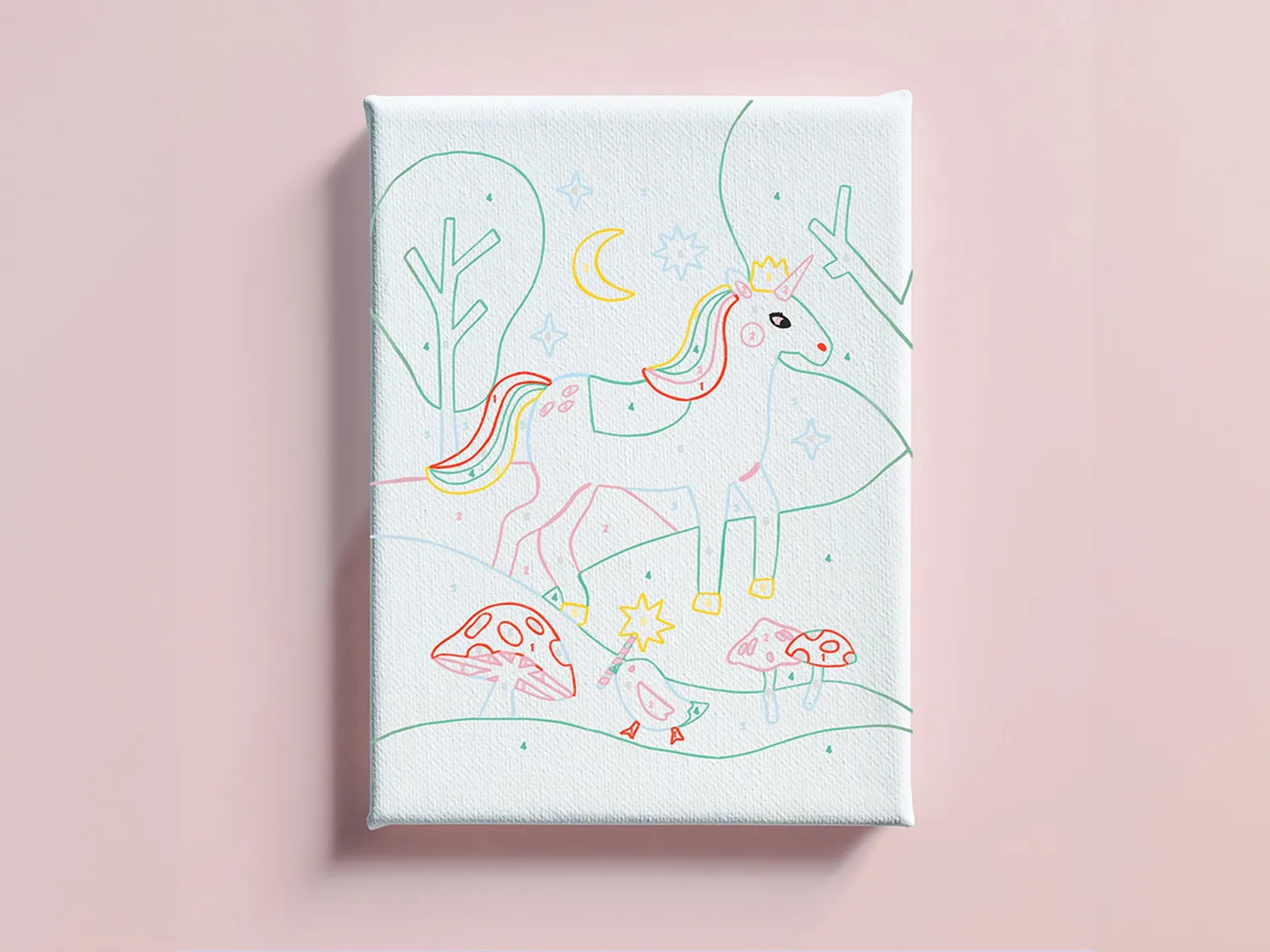 La Petite Epicerie Petit Pinceau Kids Licorne et Piou schilderen op nummer