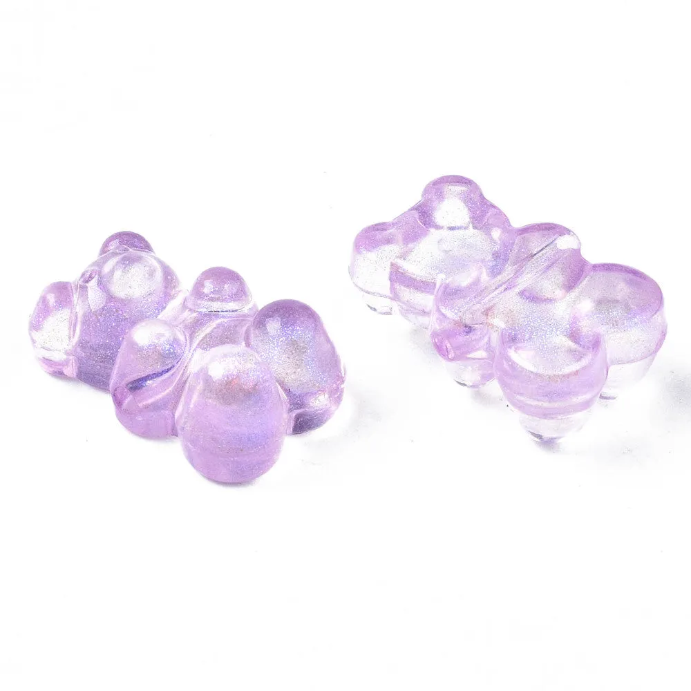 La Petite Epicerie Nounours beren kralen multicolor 20 stuks 18x12 mm