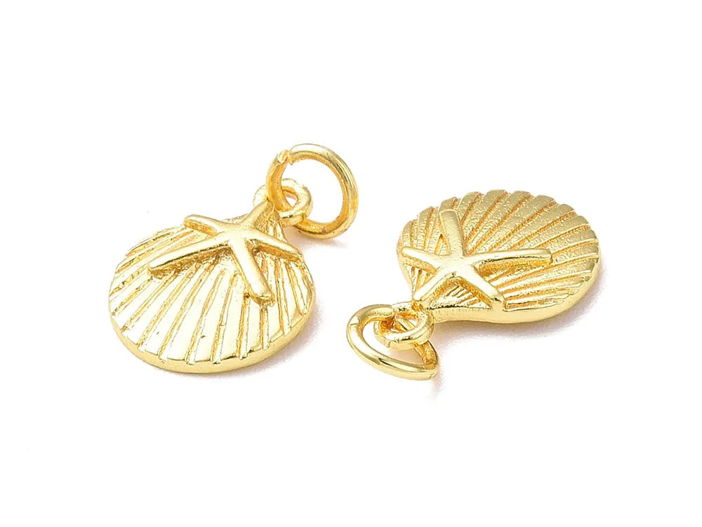 La Petite Epicerie Schelp bedel goud zeester 18k