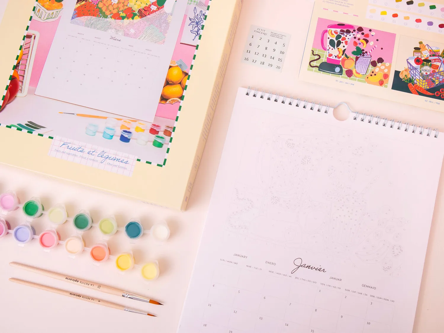 La Petite Epicerie Petit Pinceau 2027 schilderkalender fruit