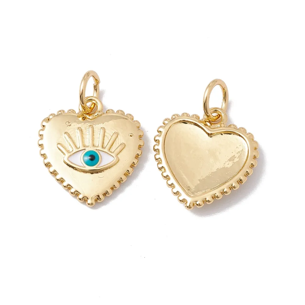 La Petite Epicerie bedel hart goud turquoise oog 18K