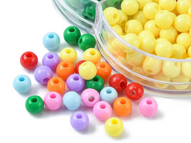La Petite Epicerie Kralenbox 490 ronde kralen 6 mm 7 kleuren