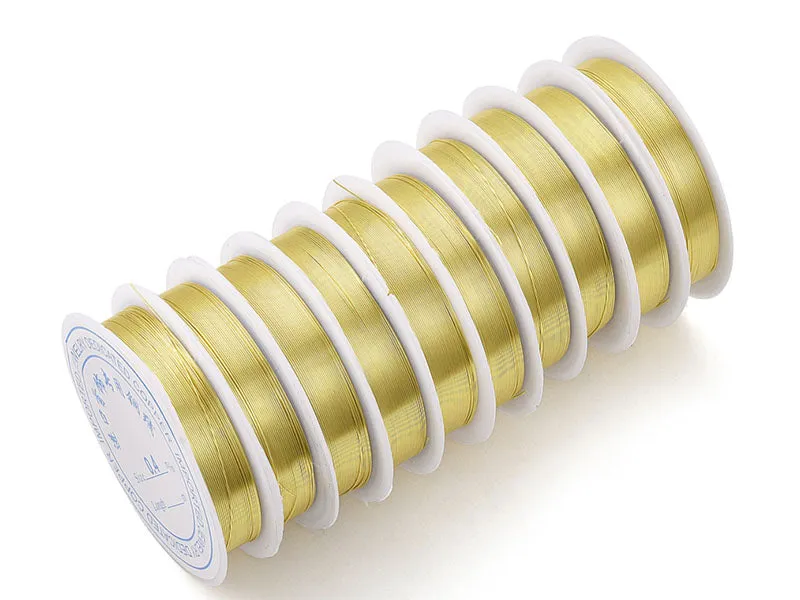 La Petite Epicerie koperdraad lichtgoud 0,2 mm 25 m