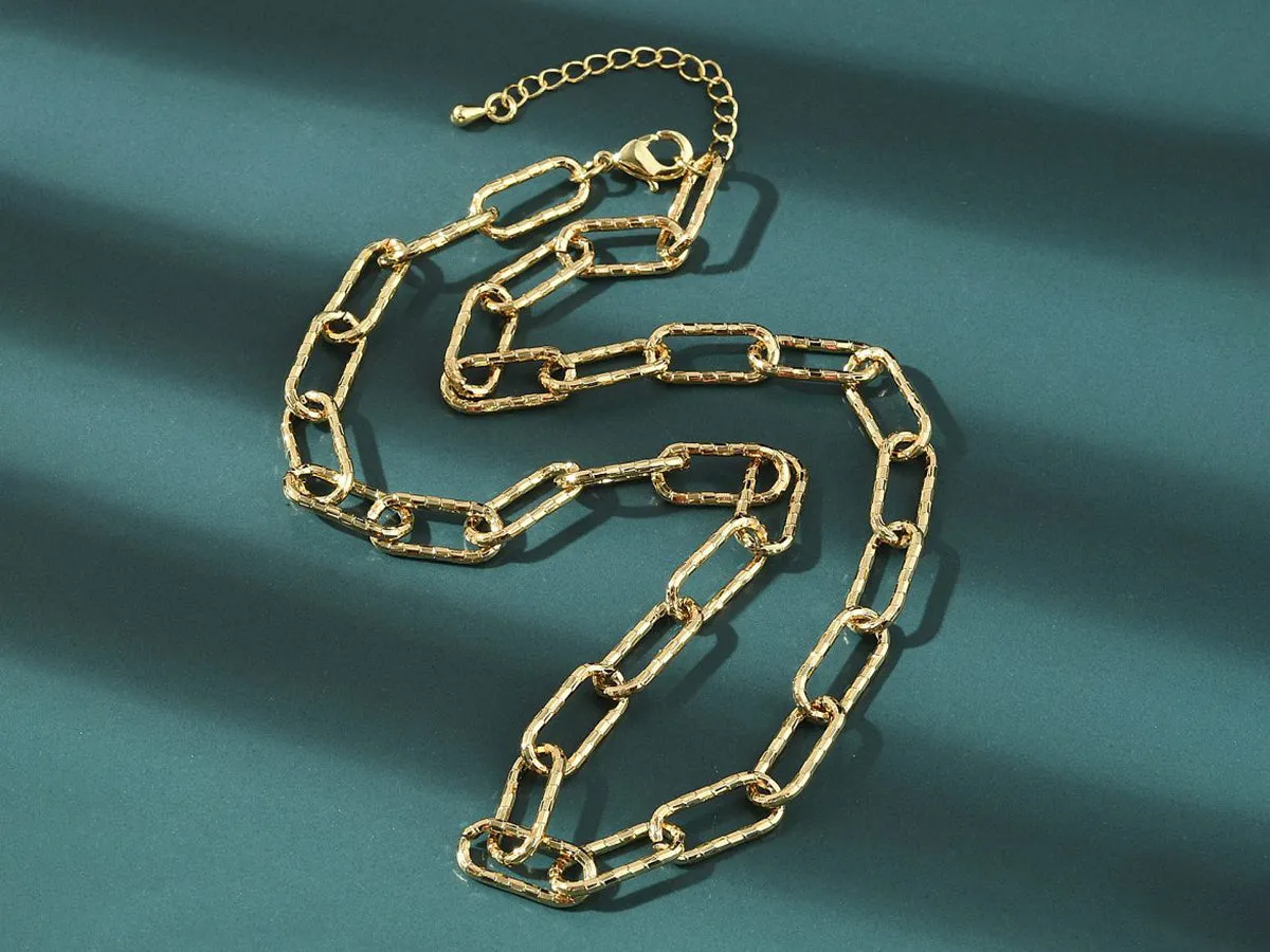 La Petite Epicerie Schakelketting verguld bewerkt 43,3 cm