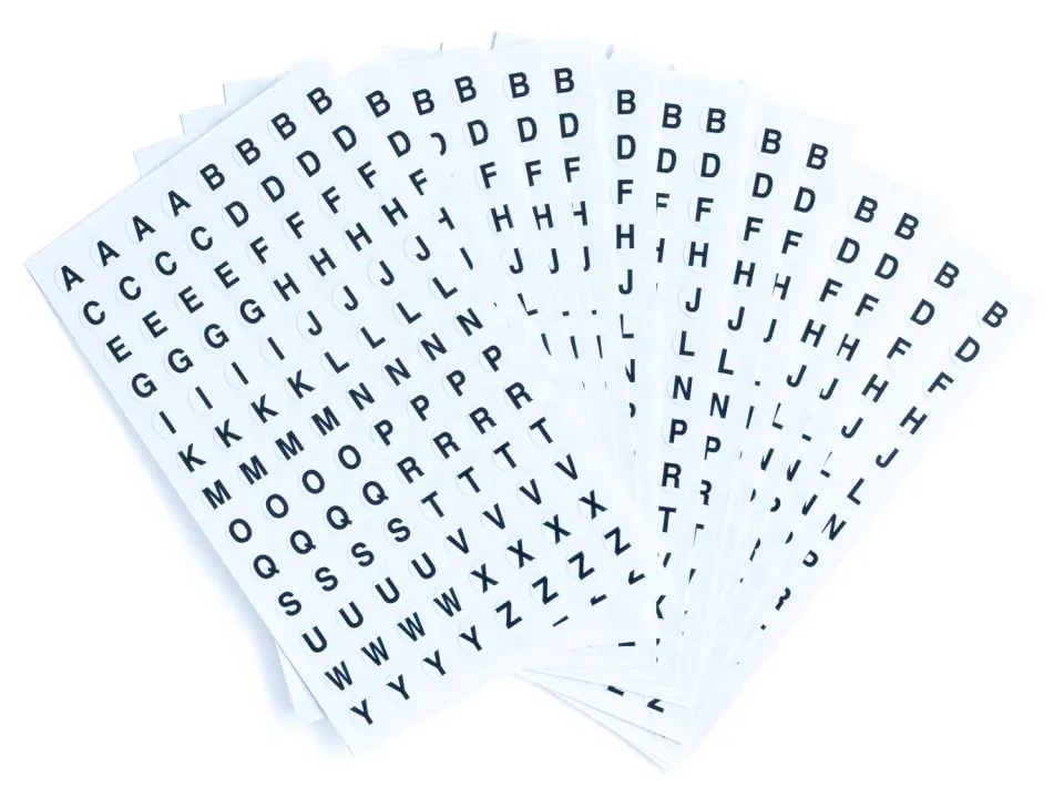 La Petite Epicerie letterstickers alfabet 13 vellen zelfklevend