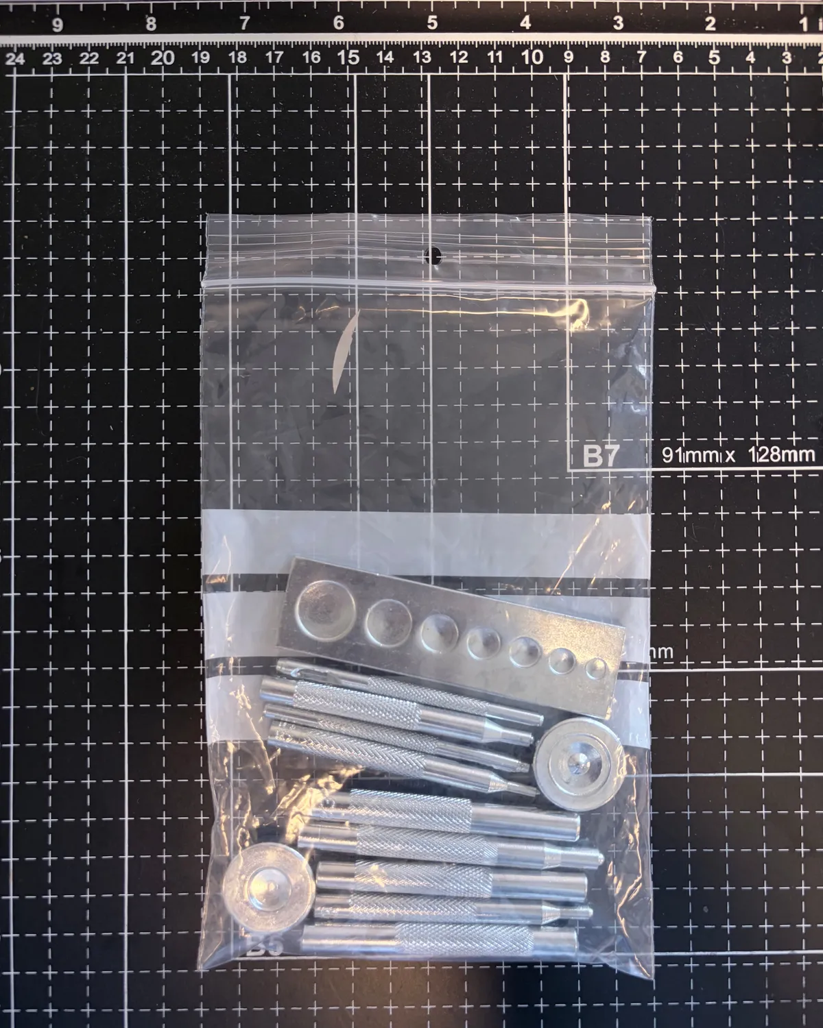 Leather House Die Punch Snap Kit 6-15 mm slagset 5-delig