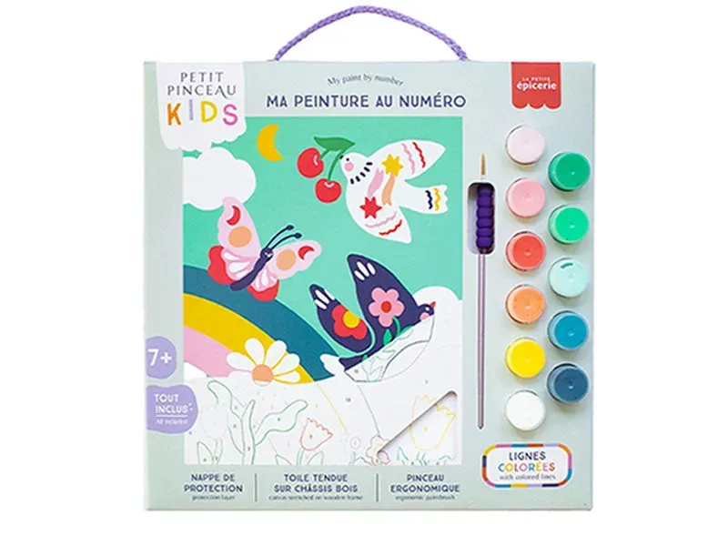 La Petite Epicerie Petit Pinceau Kids Printemps schilderen op nummer