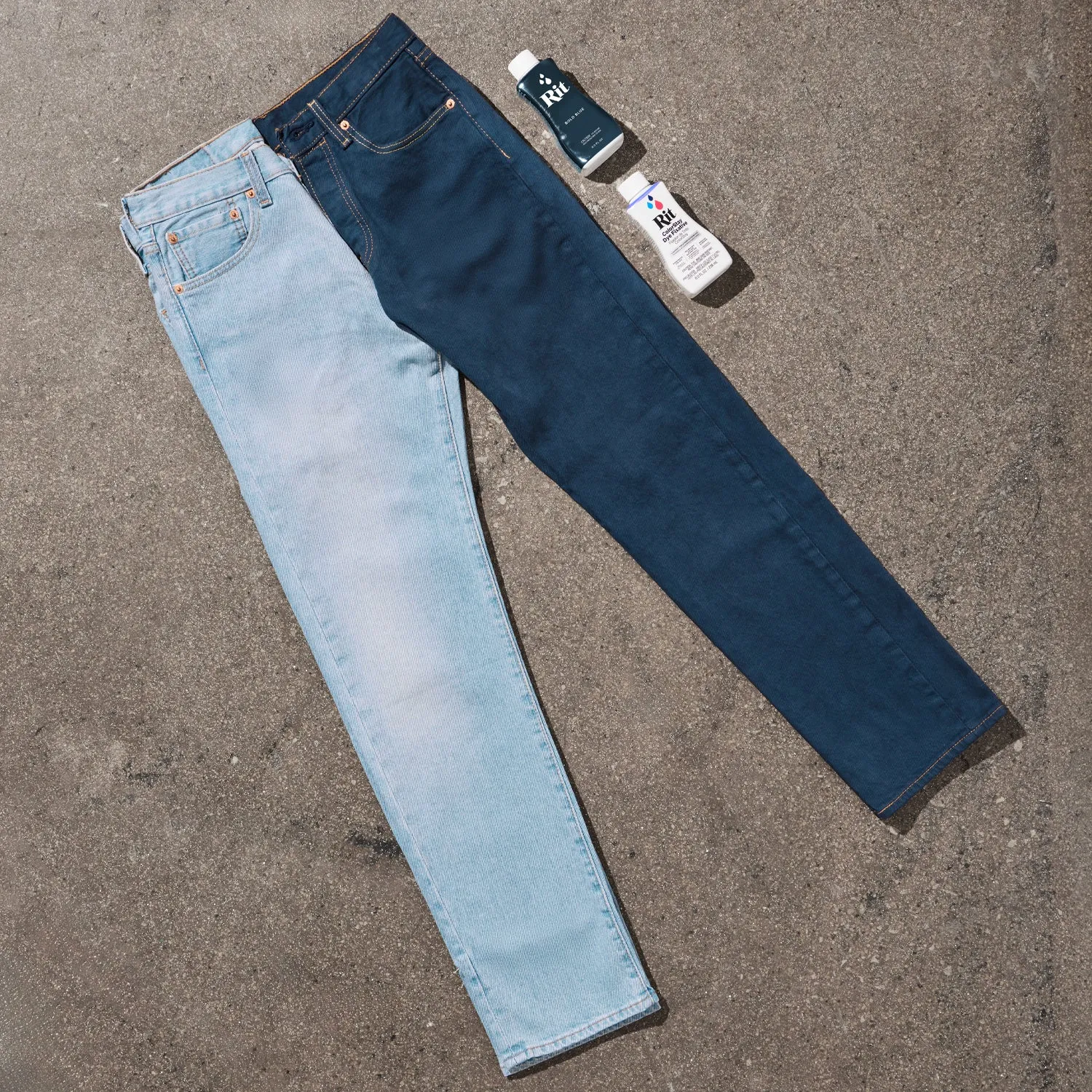 Rit Renew to Blue Denim textielverfset blauw