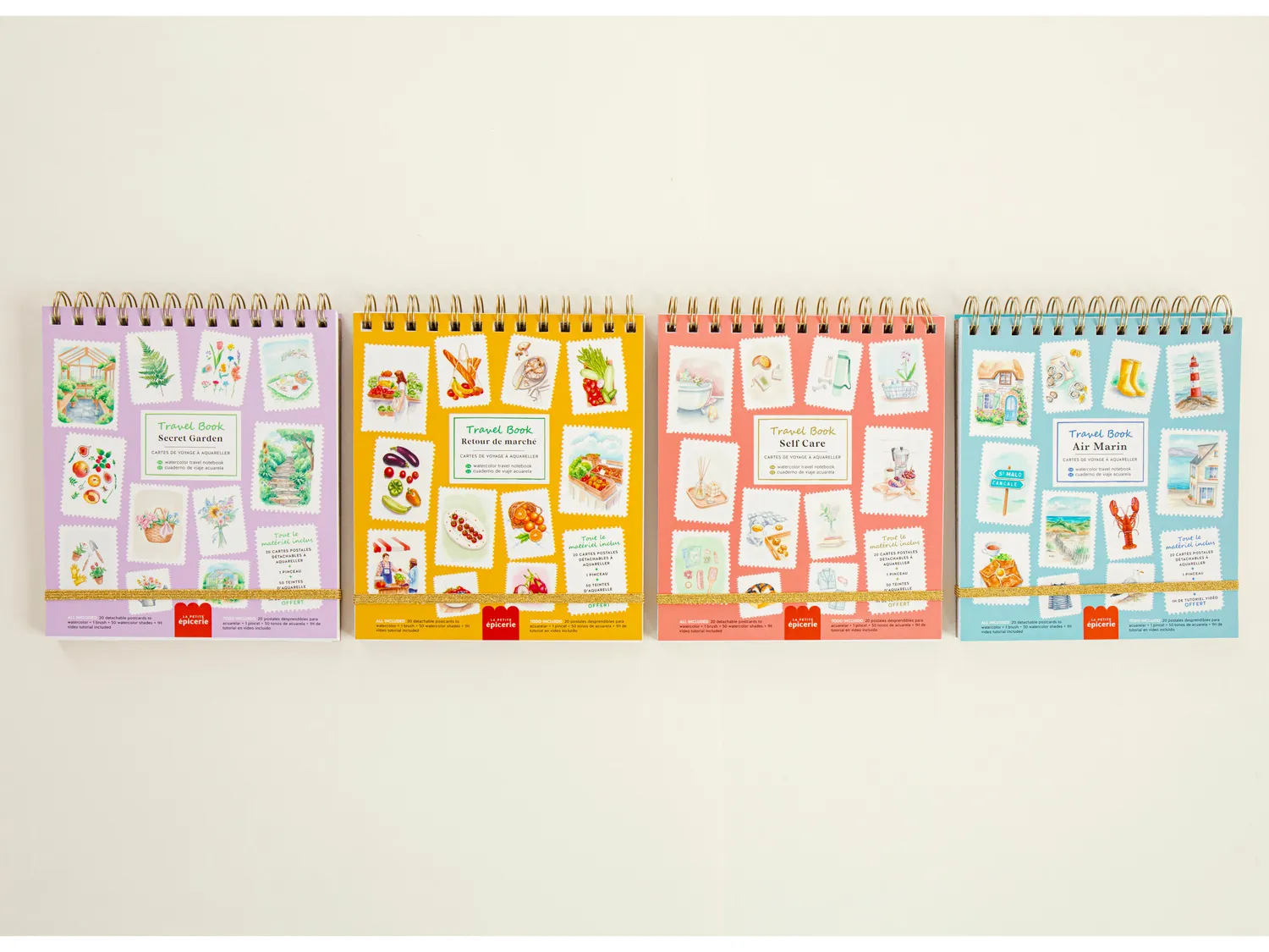 La Petite Epicerie Travel Book Secret Garden aquarelboek