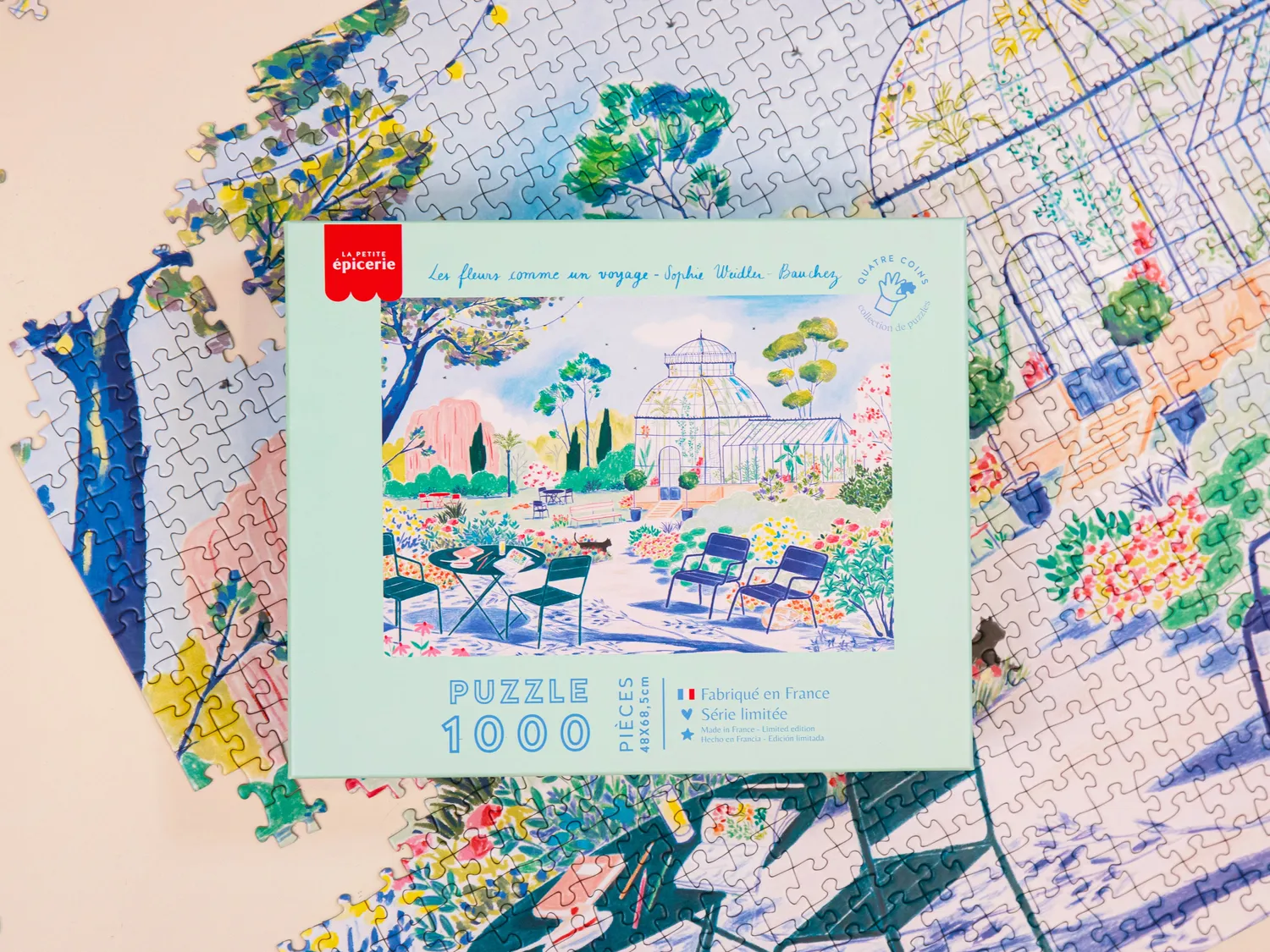 La Petite Epicerie Fleurs Voyage puzzel 1000 stukjes bloemen