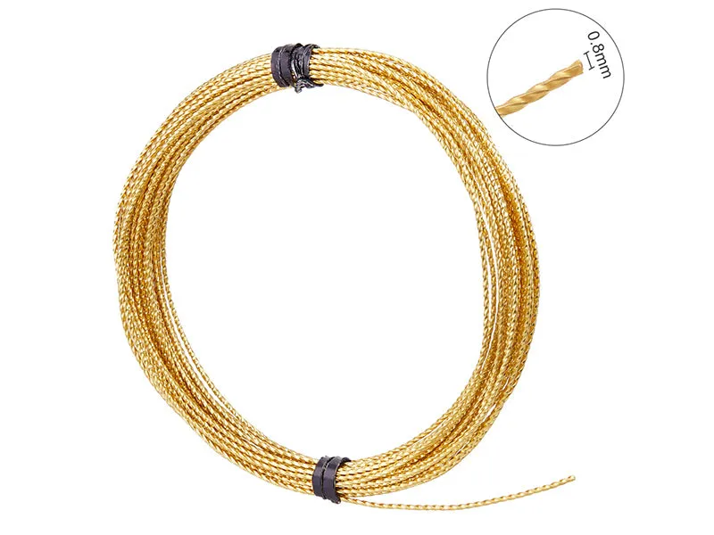 La Petite Epicerie koperdraad goud mat 0,8 mm 6 meter