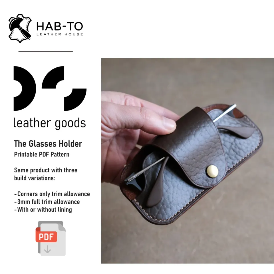 Leather House The Glasses Holder patroon brilhouder pdf beginner