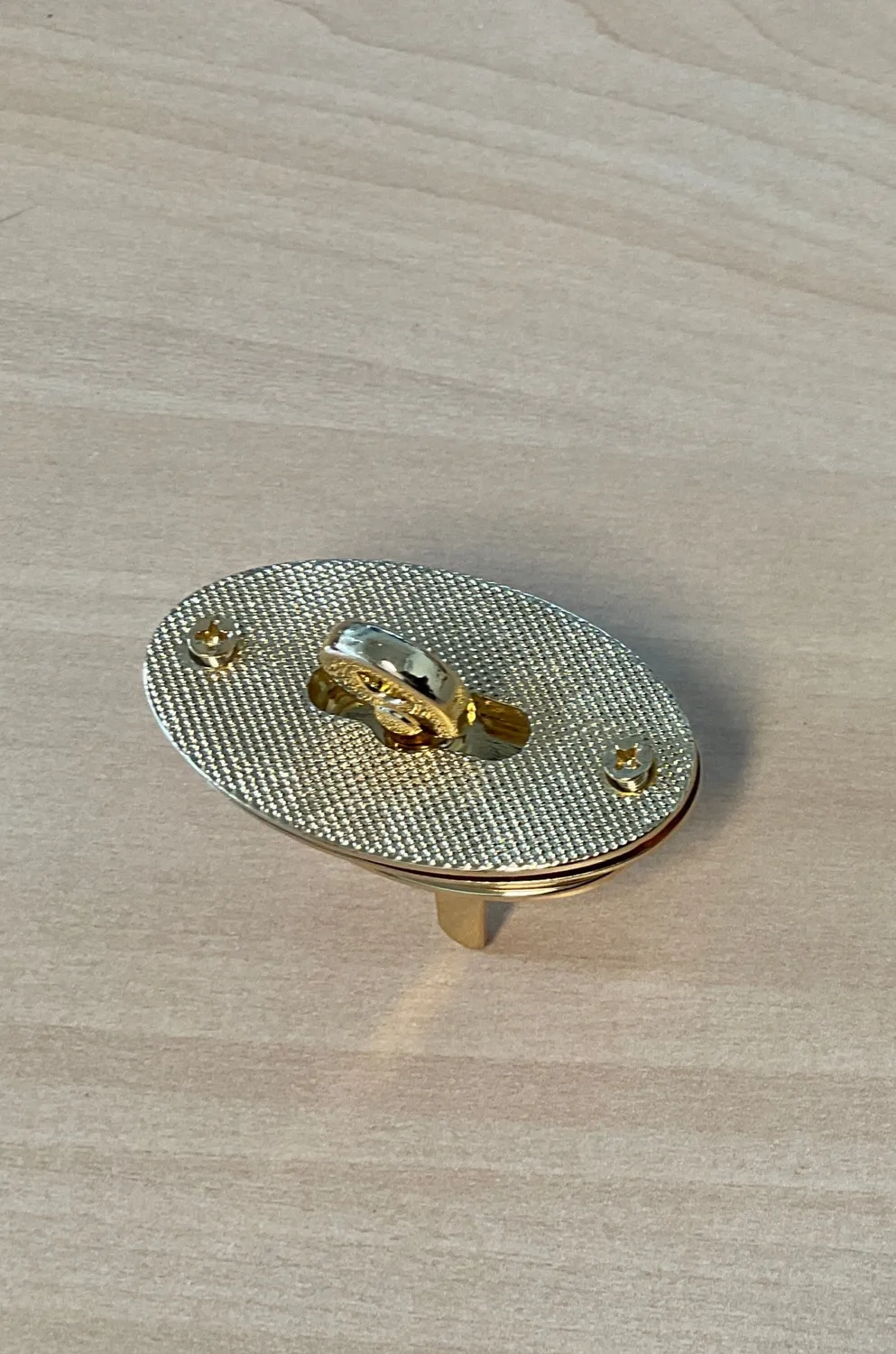 Leather House Habto ovale turnlock sluiting zilver 27x50mm